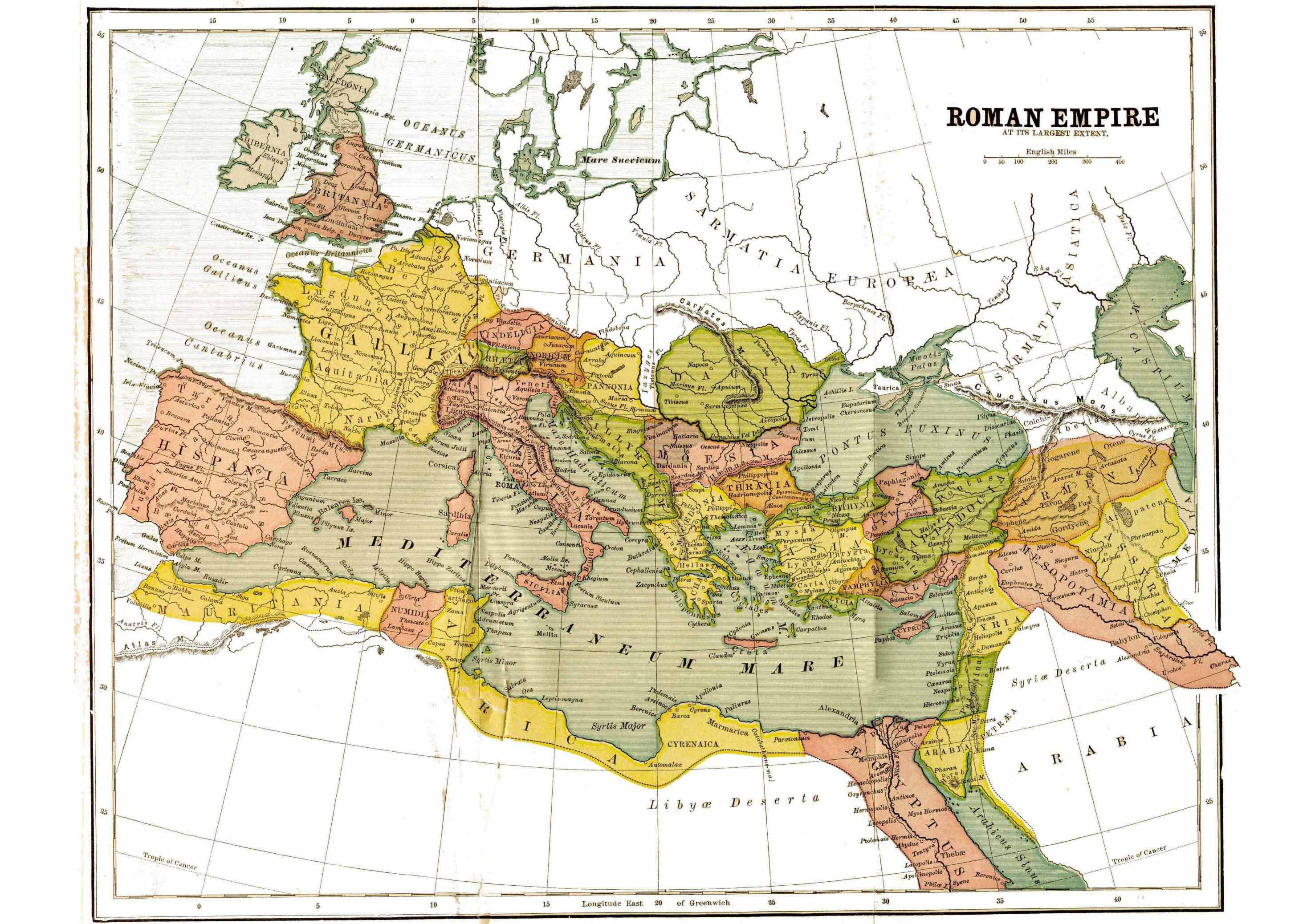 Roman Empire Map At Its Height