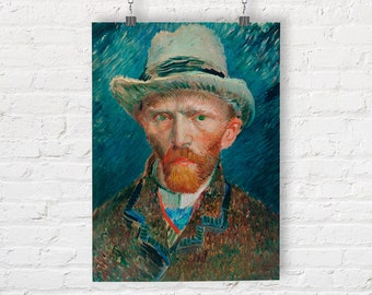 Self-portrait by Vincent Van Gogh. Fine Art Print/Poster
