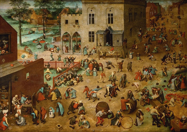 Pieter Bruegel de Oudere: Kinderspelen. Fine Art Print/Poster - Etsy ...