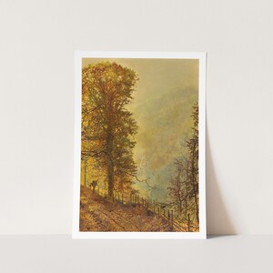 Premium Giclée Print of John Atkinson Grimshaw: November Moonlight (1883). Museum Quality Print of Famous Painting