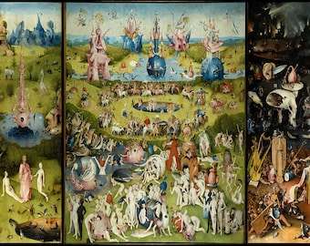 Hieronymus Bosch: The Garden of Earthly Delights. Fine Art Print/Poster (00233)