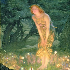 Edward Robert Hughes: Midsummer Eve. Fine Art Print/Poster. (003622)