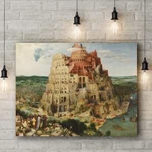 Canvas Art Print of Pieter Bruegel the Elder: The Tower of Babel.
