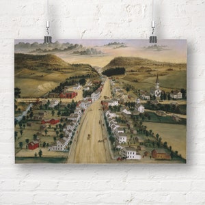 View of Poestenkill, New York by Joseph H. Hidley. Fine Art Print/Poster