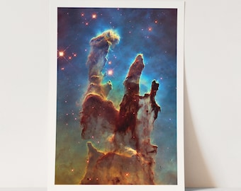 Pillars of Creation PHOTO Hubble Telescope Eagle Nebula Space Art Print 5x7