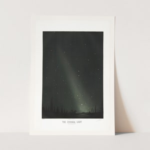 Premium Giclée Print of Etienne Leopold:The Zodiacal Light. Beautiful Space Print.