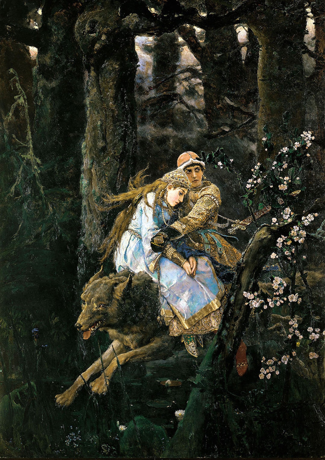 Viktor Vasnetsov: Prince Ivan on the Grey Wolf. Fine Art Print