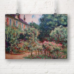 The Artist&#39;s House at Giverny by Claude Monet. Fine Art Print/Poster