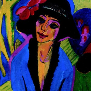 Ernst Ludwig Kirchner: Portrait of Gerda. Fine Art Print/Poster 00494 image 1