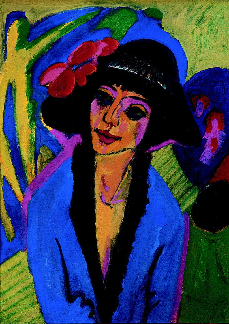 Ernst Ludwig Kirchner: Portrait of Gerda. Fine Art Print/Poster 00494 image 1