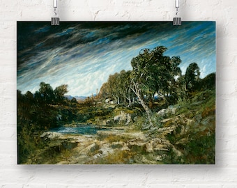 Gustave Courbet: The Gust of Wind. Fine Art Print/Poster