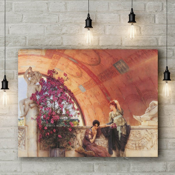 Canvas Art Print of Lawrence Alma-Tadema: Unconscious Rivals.