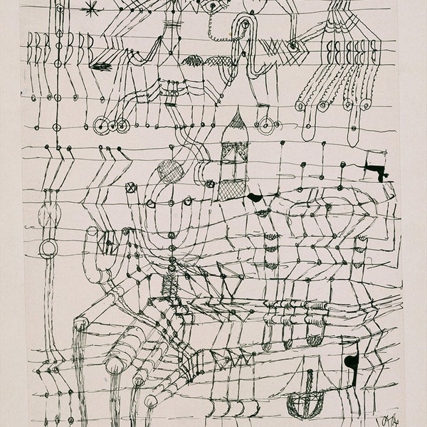 Paul Klee: Drawing Knotted in the Manner of a Net. Fine Art Print/Poster (5002)