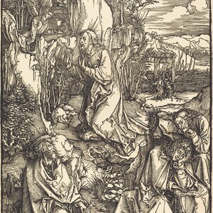 Albrecht Dürer: Cristo no Monte das Oliveiras. Impressão / pôster de belas artes