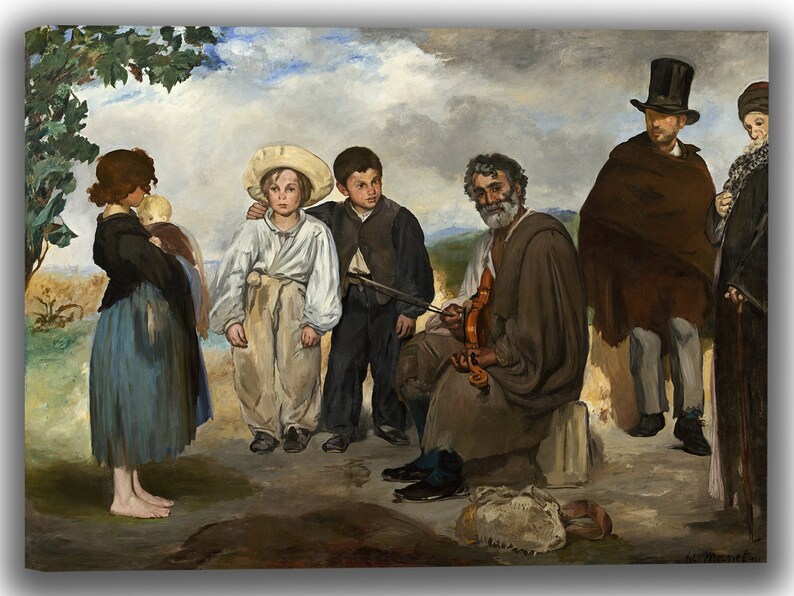 Stampa Fine Art su tela Canvas Il bar delle Folies Bergère Édouard Manet