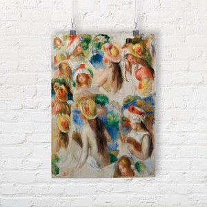 Study of Heads by Pierre-Auguste Renoir. Fine Art Print/Poster