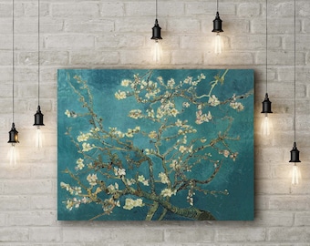 Canvas Art Print of Van Gogh: The Blossoming Almond Tree. Large Size (30 x 20 Inches)
