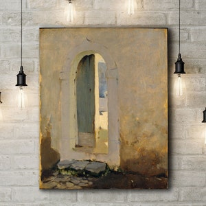 Premium Canvas Art Print of John Singer Sargent: Open Doorway Morocco
