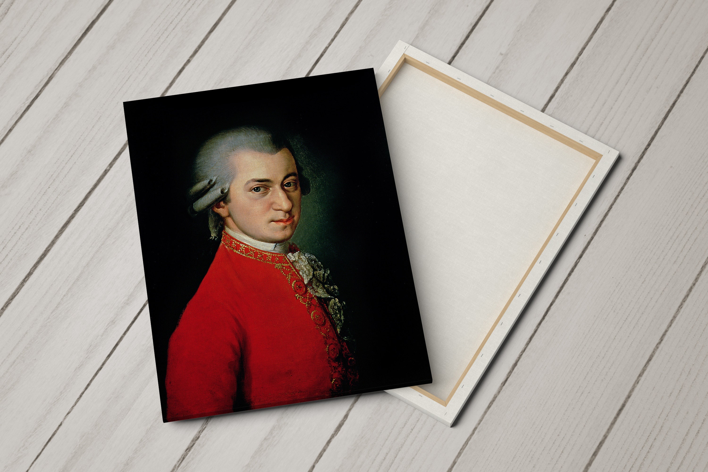 Canvas Art Print of Barbara Krafft: Portrait of Wolfgang Amadeus