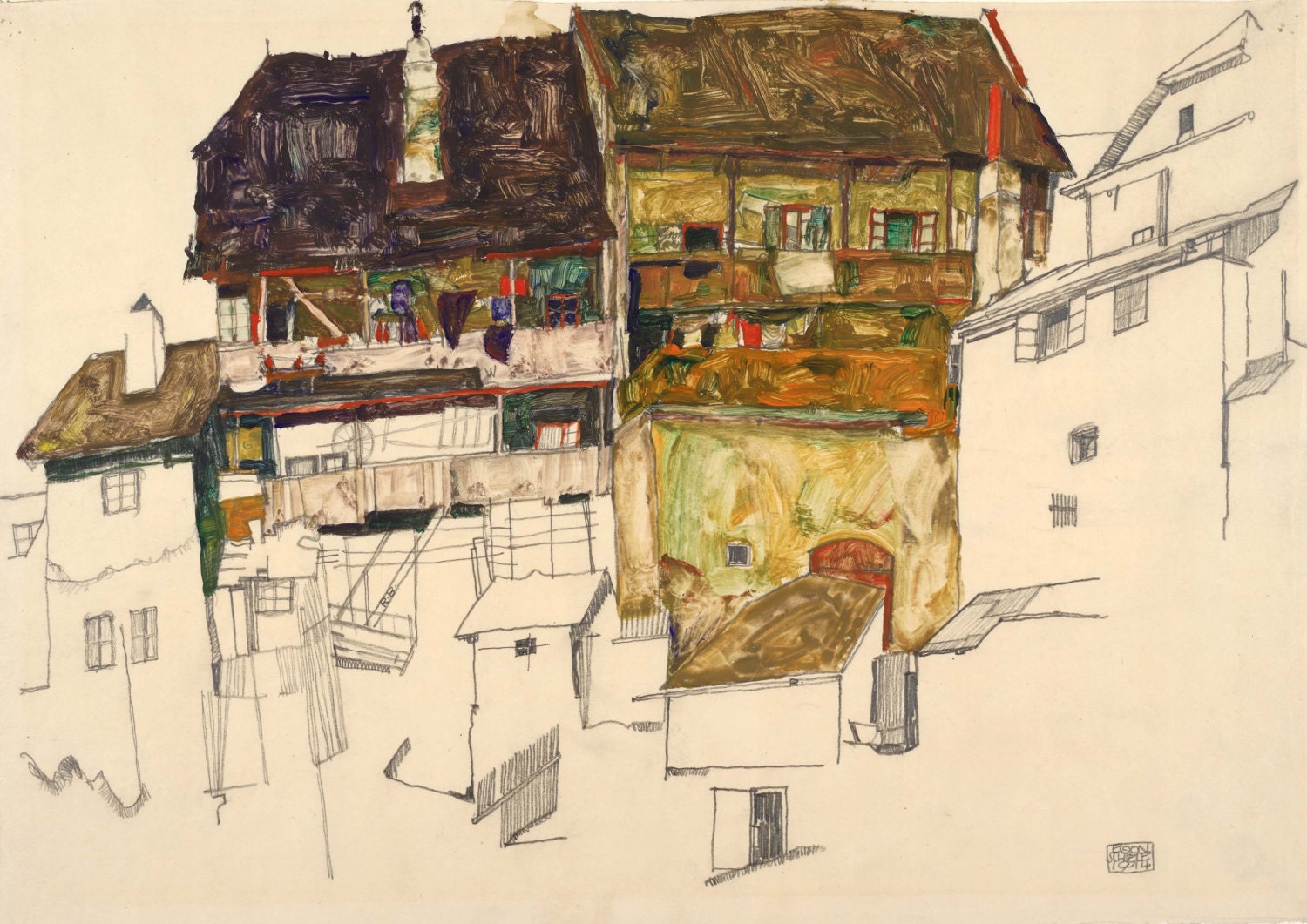 Egon Schiele Fine Art PrintPoster. 003691 Moa