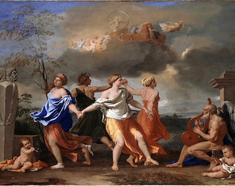 Nicolas Poussin: A Dance to the Music of Time. Fine Art Print/Poster