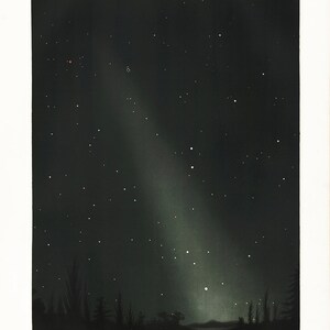 Etienne Leopold Trouvelot: The Zodiacal Light. (The Trouvelot Astronomical Drawings 1882) Astronomy/Space Print/Poster (00107)