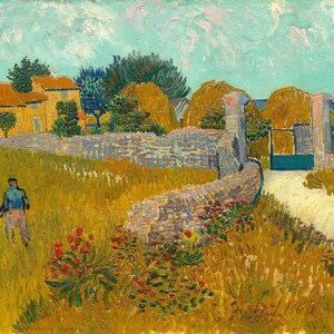 Vincent van Gogh: Farmhouse in Provence. Fine Art Print/Poster. (004129)