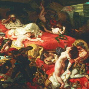 Eugène Delacroix: The Death of Sardanapalus. Fine Art Print/Poster. (004359)