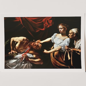 Premium Giclée Print of Caravaggio: Judith Beheading Holofernes. Museum Quality Print of Famous Painting.