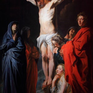 Jacob Jordaens: Crucificação. Impressão / pôster de belas artes