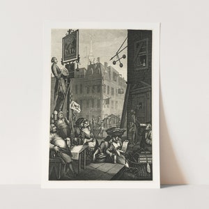 Premium Giclée Print of William Hogarth: Beer Street.