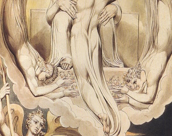 William Blake: Christ as the Redeemer of Man. Fine Art Print/Poster (00451)
