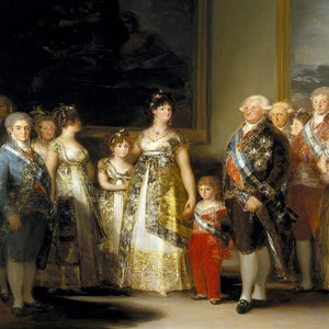 Francisco Goya: Carlos IV de España y su familia. Impresión/cartel de bellas artes