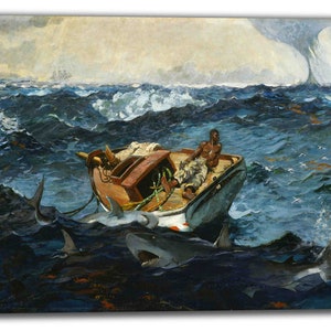 Canvas Art Print of Winslow Homer: The Gulf Stream. Large Size (30 x 20 Inches)