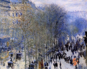 Claude Monet: Boulevard des Capucines. Fine Art Print/Poster (00752)