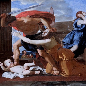 Nicolas Poussin: The Massacre of the Innocents. Fine Art Print/Poster. (003429)