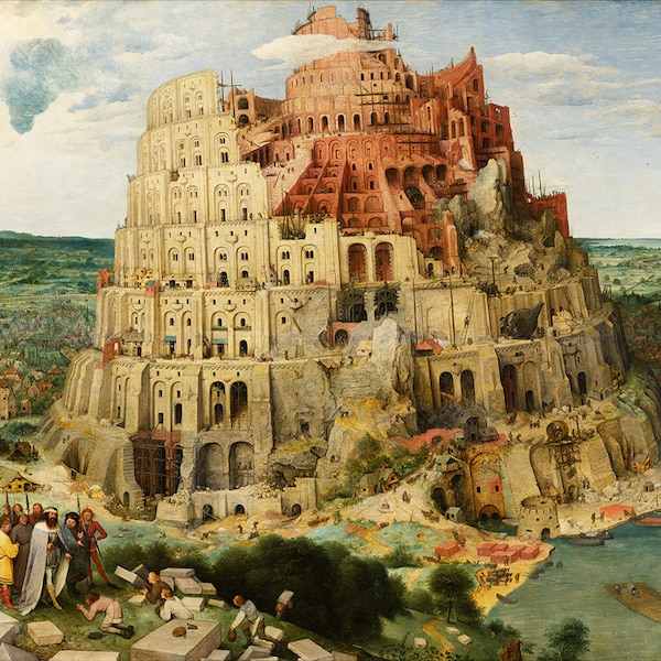 Pieter Bruegel el Viejo: La Torre de Babel. Impresión/póster de Bellas Artes (00403)