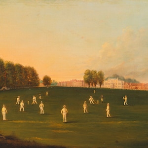 First Grand Match of Cricket Played by Members of the Royal Amateur Society on Hampton Court Green, August 3rd, 1836. Fine Art Print (5045)