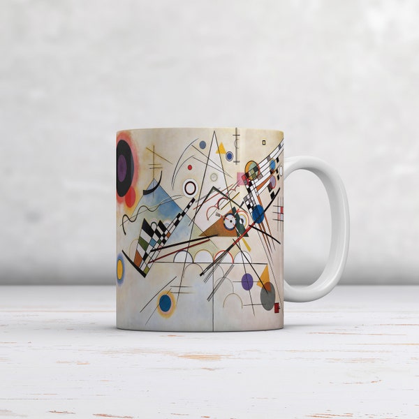 Wassily Kandinsky: Composition VIII. Fine Art Mug/Cup. Ideal Gift Coffee/Tea Mug