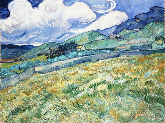 Vincent van Gogh, Mountains at Saint-Rémy