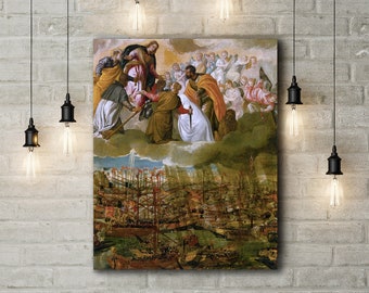 Lienzo Arte Impresión de Veronese: La batalla de Lepanto