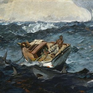 Winslow Homer:  The Gulf Stream. Fine Art Print/Poster. (003464)