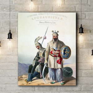 Premium Canvas Art Print of Afghan Royal Soldiers of the Durrani Empire Afghanistan 1847 image 1