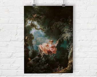 Jean-Honoré Fragonard: The Swing. Fine Art Print/Poster (00472)