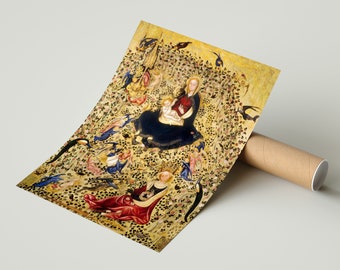 Stefano Da Verona: Madonna of the Rose Garden. Fine Art Print