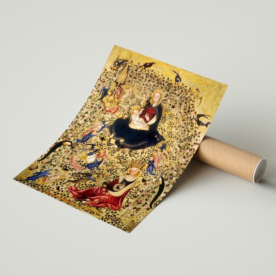 Stefano Da Verona: Madonna of the Rose Garden. Fine Art Print