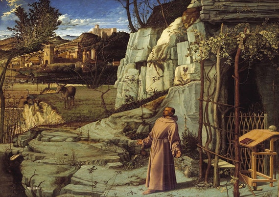 Giovanni Bellini: St Francis of Assisi in the Desert. Fine Art | Etsy UK