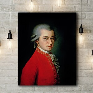 Premium Canvas Art Print of Krafft: Wolfgang Amadeus Mozart