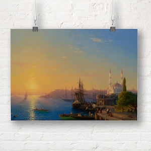 Ivan Aivazovsky: View of Constantinople and the Bosphorus. Fine Art Print/Poster