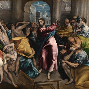 El Greco: Christ Driving the Traders From the Temple. Fine Art Print ...